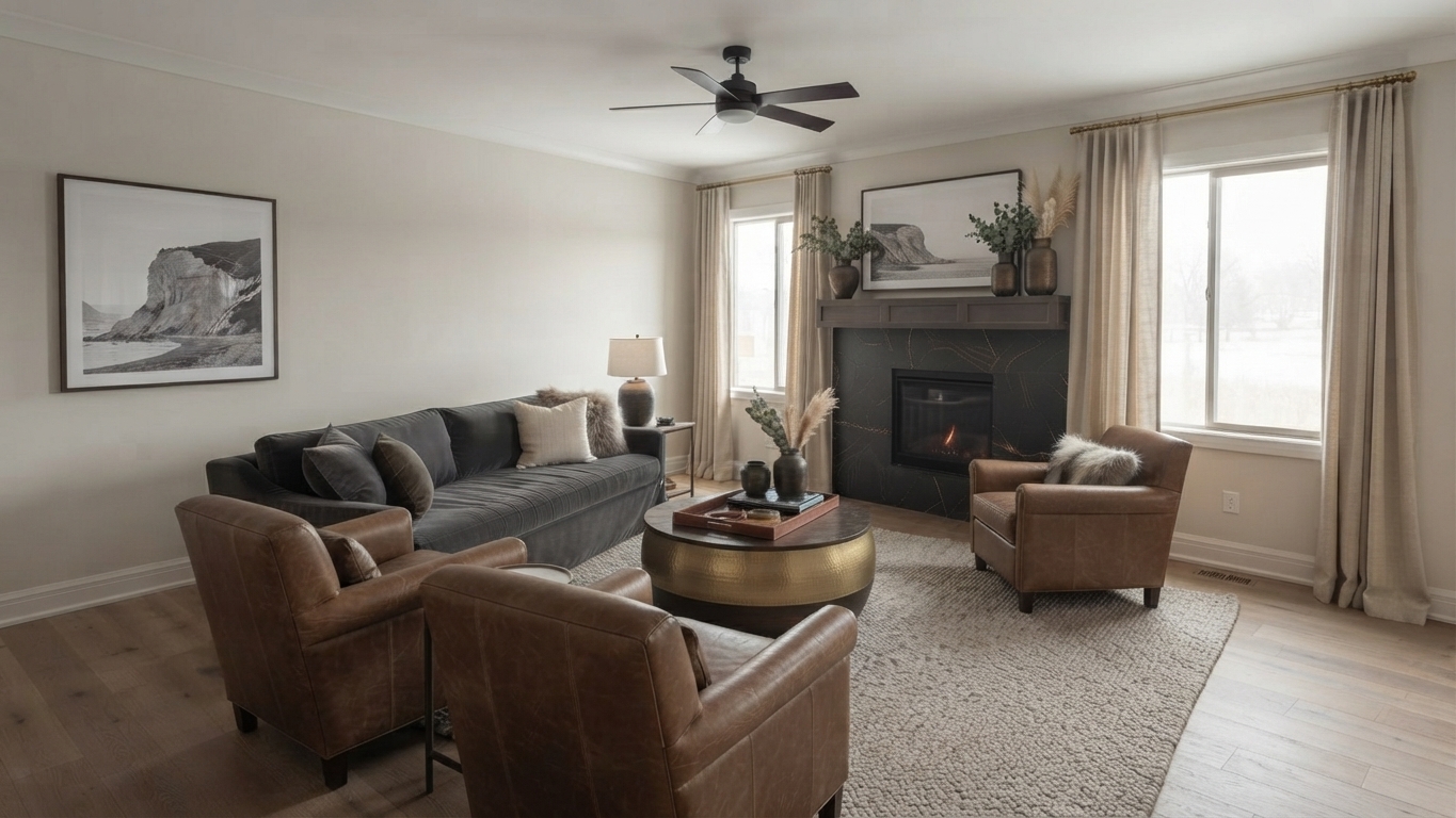 Family Room with Fireplace