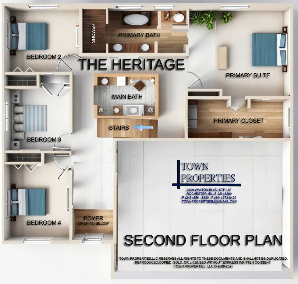 The Heritage — Second Floor Plan