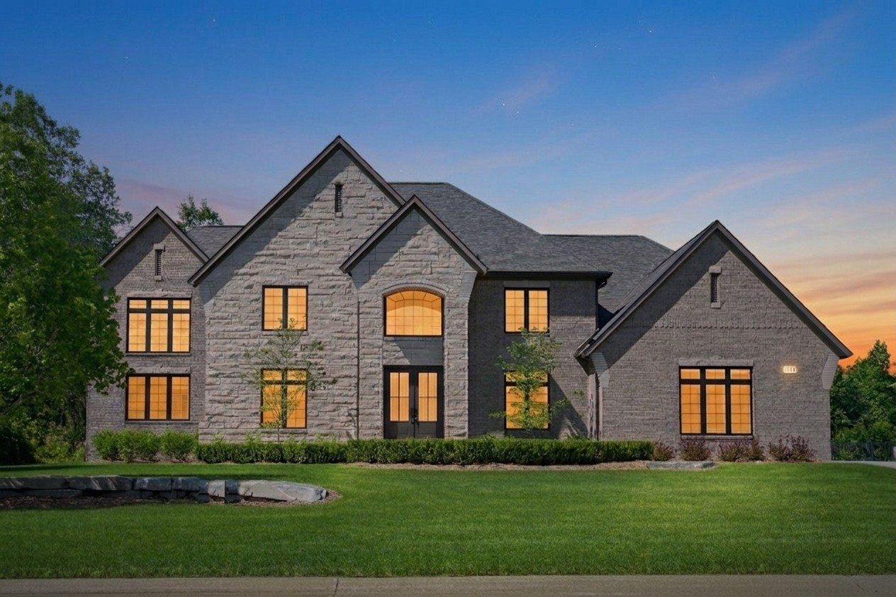 The Grandeur — exterior, an L&R Homes custom build