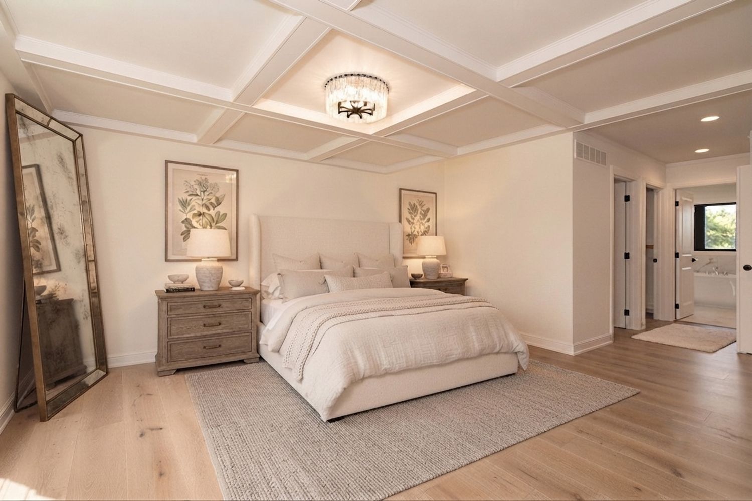 Primary Suite · Coffered Ceiling
